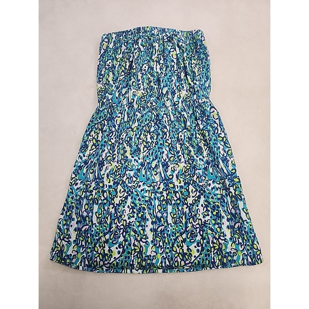 Lilly Pulitzer Swimsuit Coverup Size Med. Green And Yellow